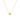 Gold Adjustable Pull Chain Puffy Heart Necklace