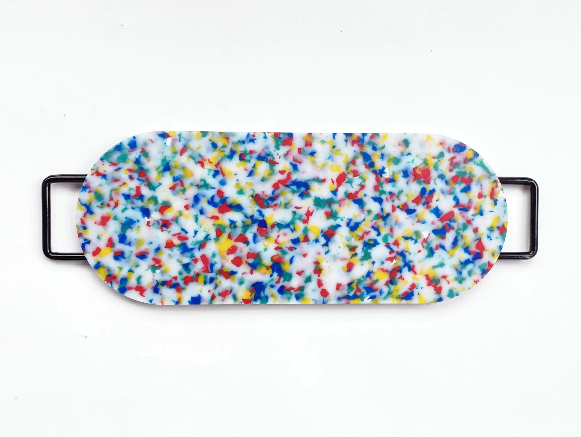 OVAL CUTTING BOARD - MULTI CONFETTI