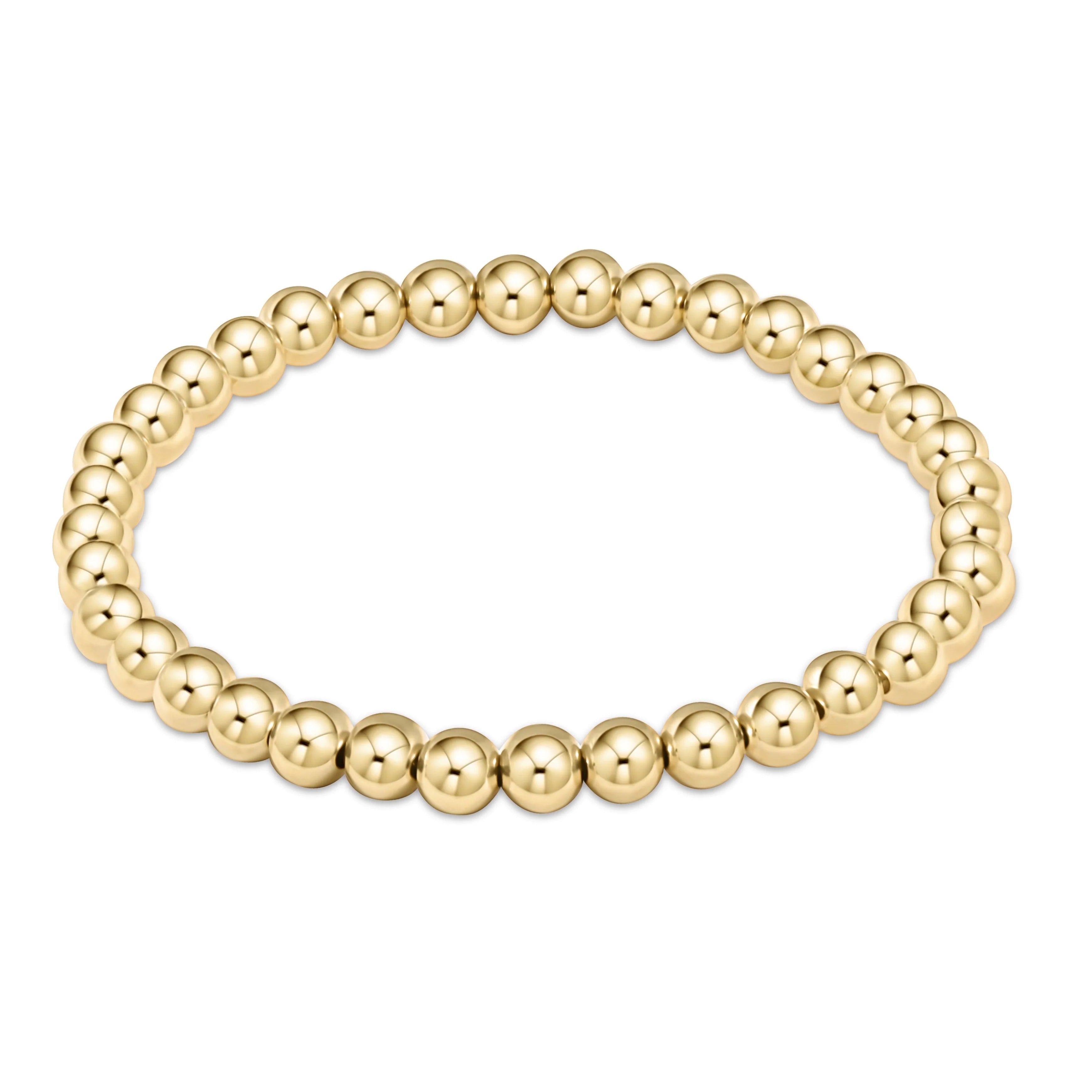 CLASSIC GOLD BEAD BRACELET 5MM