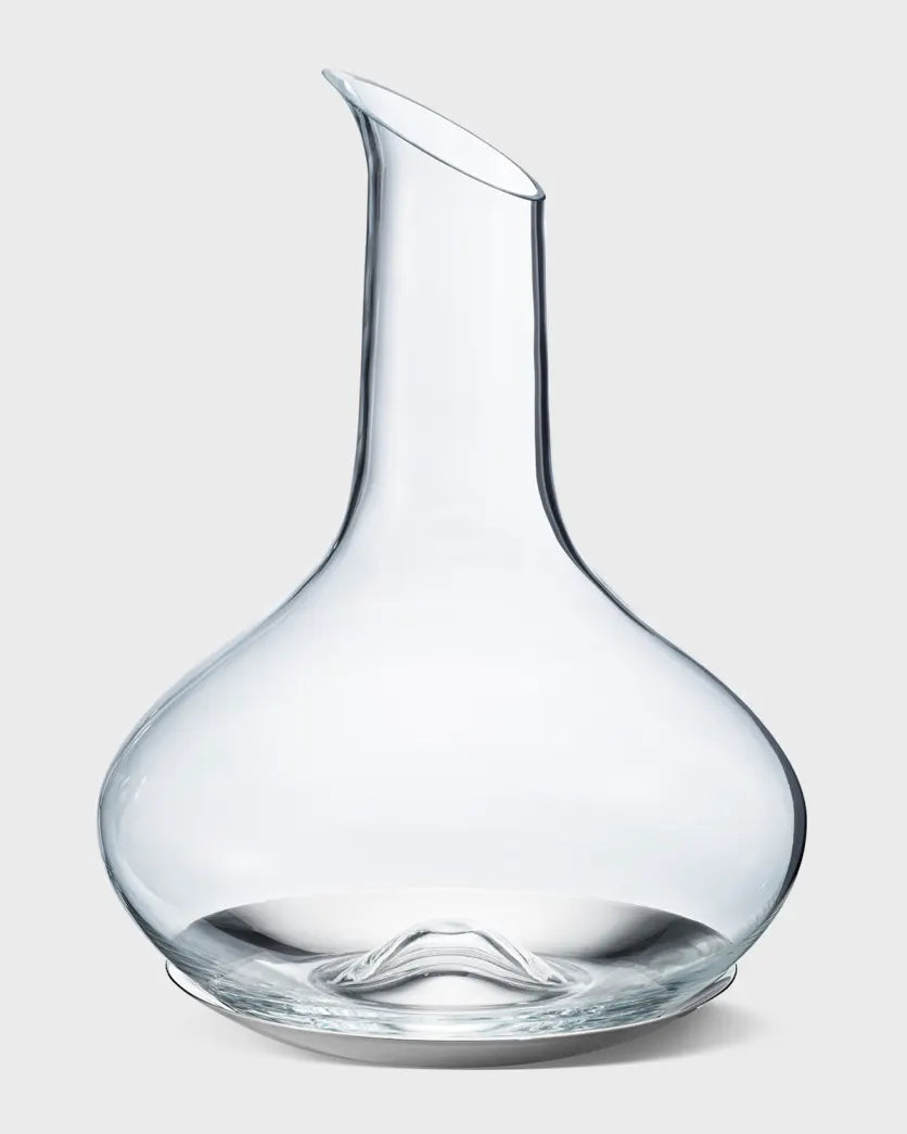 SKY WINE CARAFE - GLASS & STAINLESS STEEL