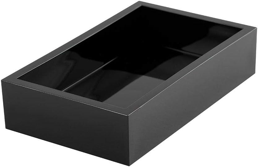 GT NAPKIN HOLDER - BLACK ACRYLIC