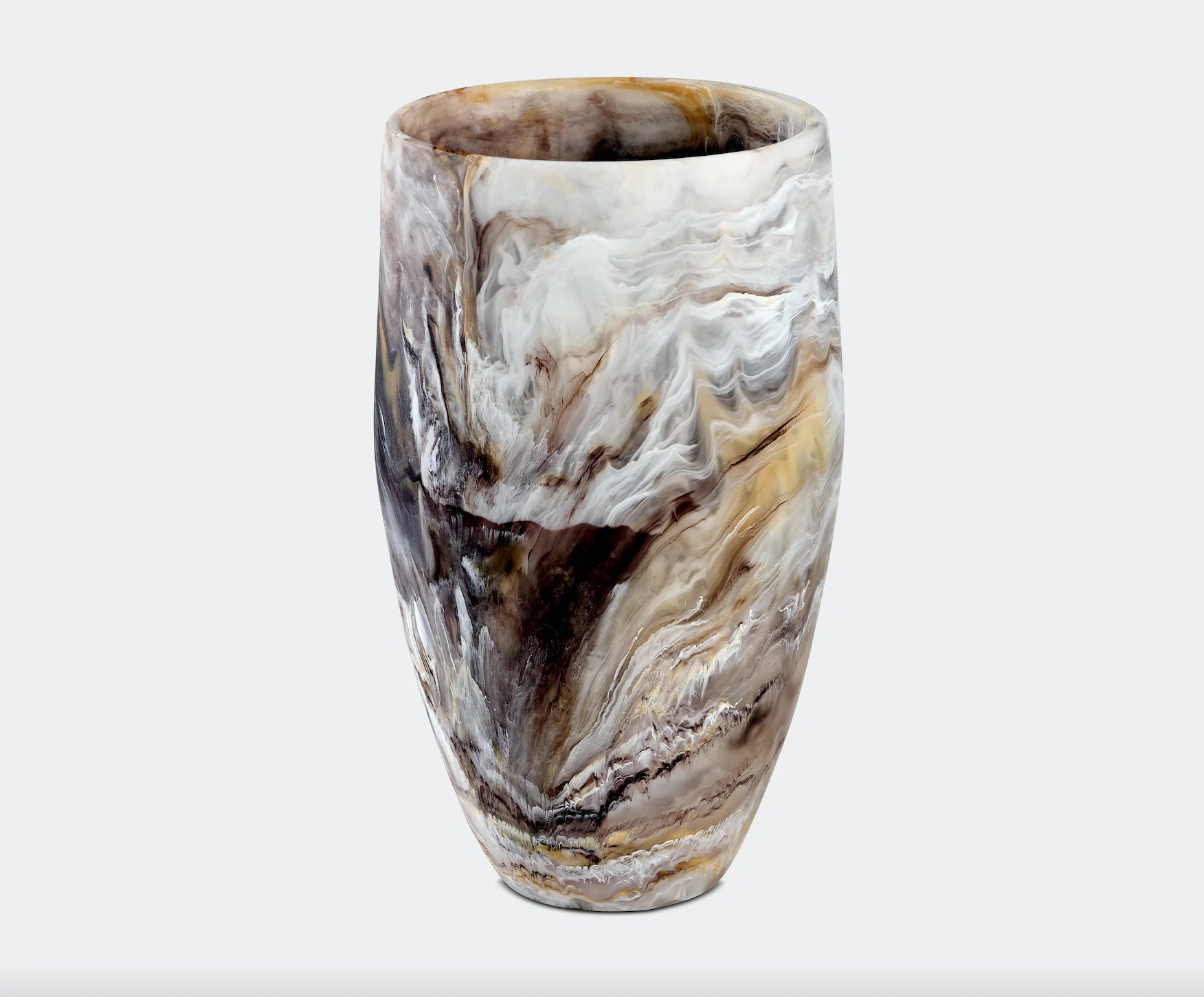 LARGE CLASSIC VASE - MOCHA SWIRL