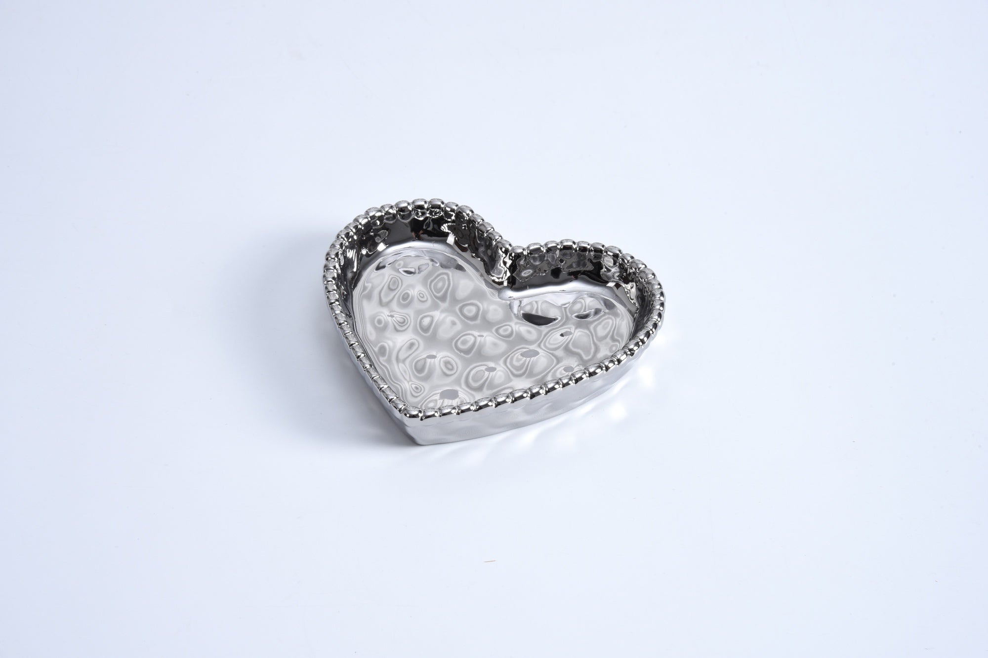 MINI HEART DISH, SILVER