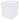 LUCITE WASTE BASKET WHITE