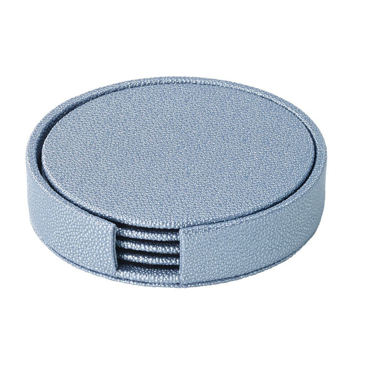 SKATE ICE BLUE ROUND BOXED COASTERS