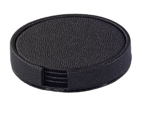 SKATE BLACK ROUND BOXED COASTERS