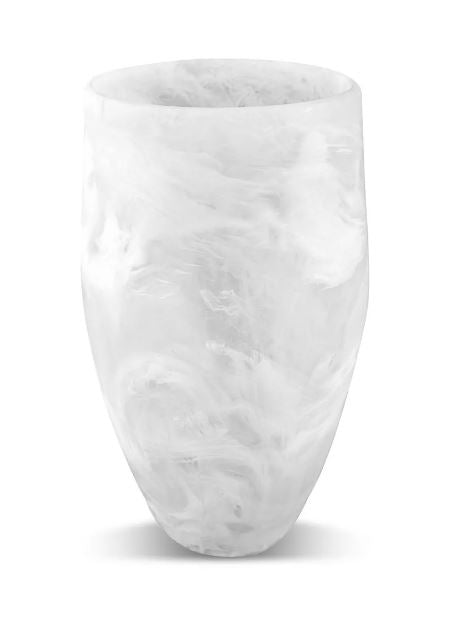 MEDIUM CLASSIC VASE - WHITE SWIRL